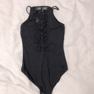 Mirella leotard SZ med women black lace back